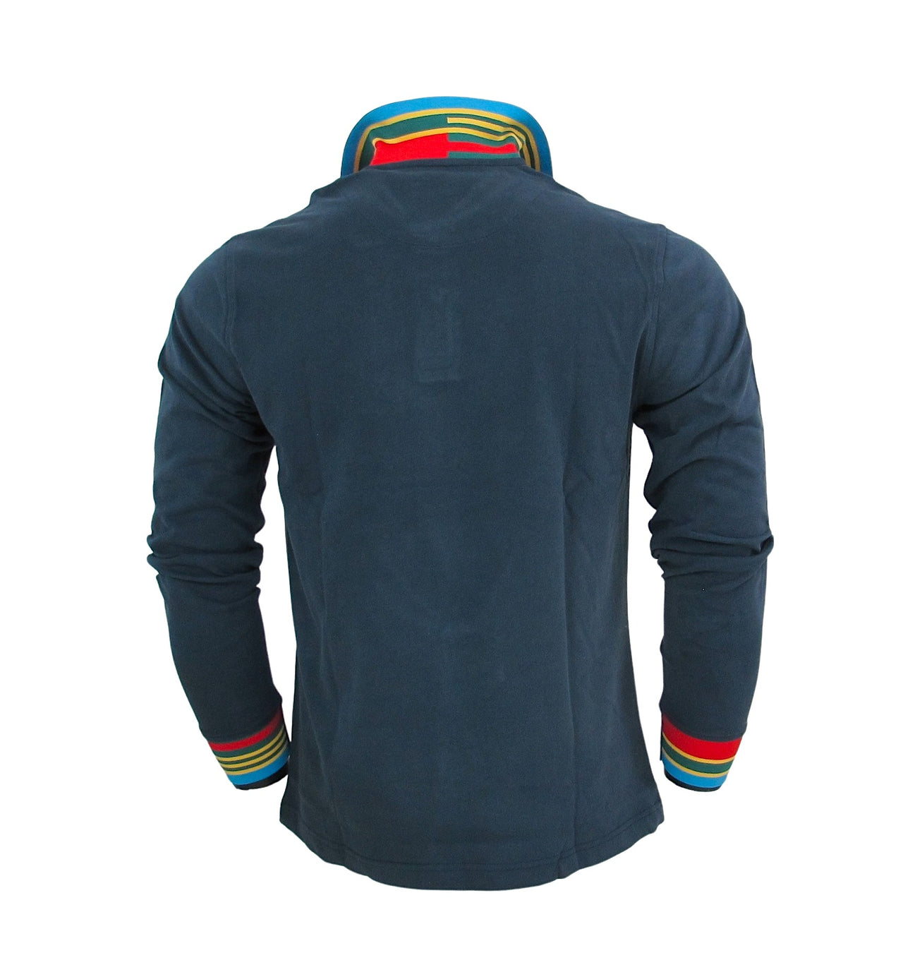 HARMONT&BLAINE polo uomo manica lunga LRI309 021109 801 BLU inverno 2022