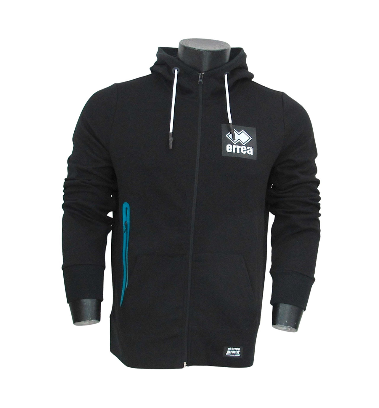 ERREA' REPUBLIC felpa uomo full zip BLACK BOX R26G0J0Z00120 NERO inverno 2022