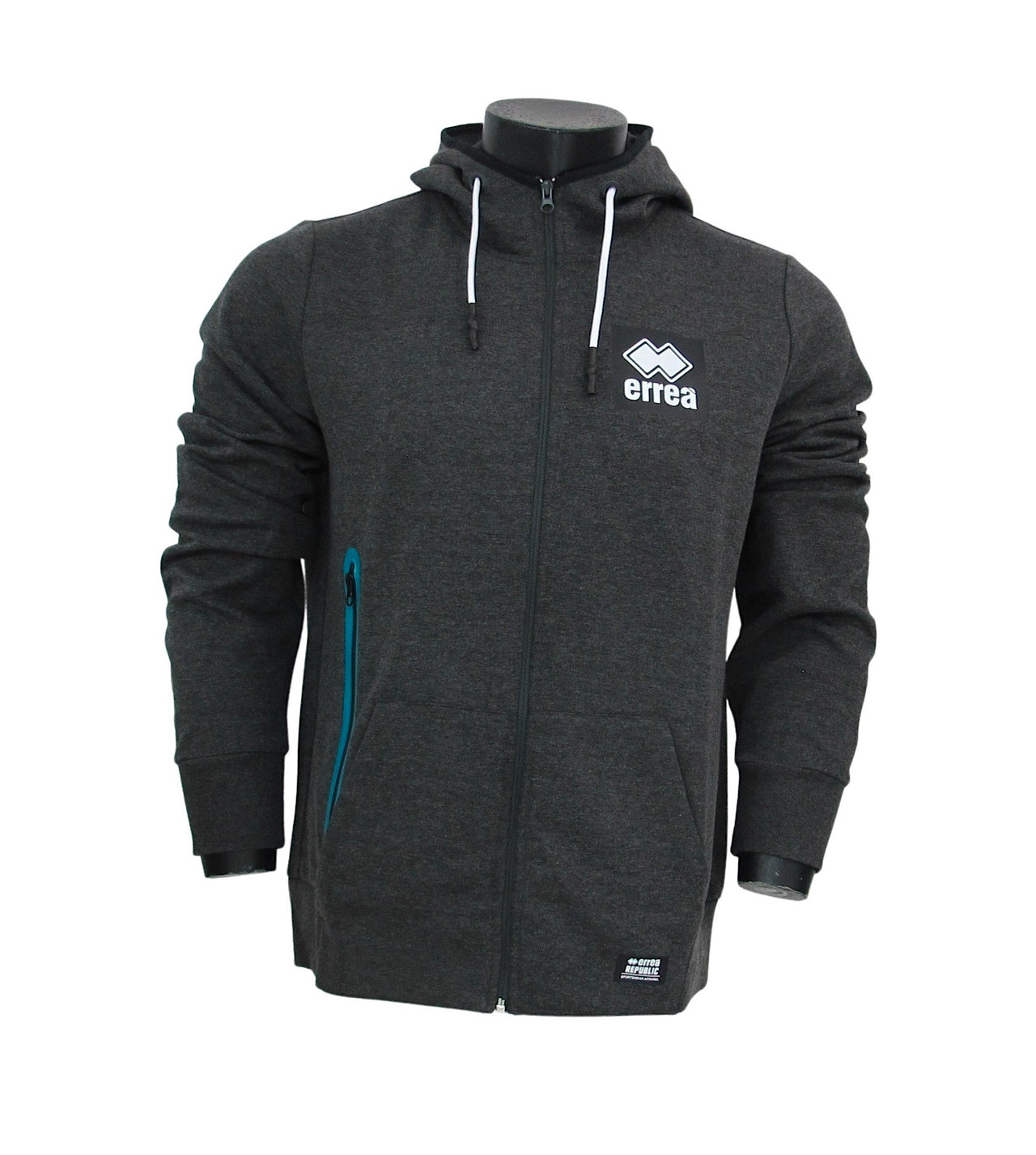 ERREA' REPUBLIC felpa uomo full zip BLACK BOX R26G0J0Z32120 GRIGIO inverno 2022