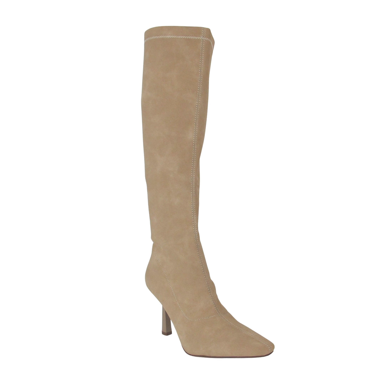 MENBUR stivali alti donna tacco 80 simil suede 23605 0044 BEIGE inverno 2022