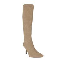 Thumbnail for MENBUR stivali alti donna tacco 80 simil suede 23605 0044 BEIGE inverno 2022