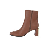MENBUR stivaletti donna tronchetti simil pelle 23383 0023 CUOIO inverno 2022