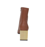MENBUR stivaletti donna tronchetti simil pelle 23383 0023 CUOIO inverno 2022
