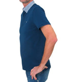 HARMONT & BLAINE polo uomo cotone LNJ005 N14 020004 808 BLU estate 2023