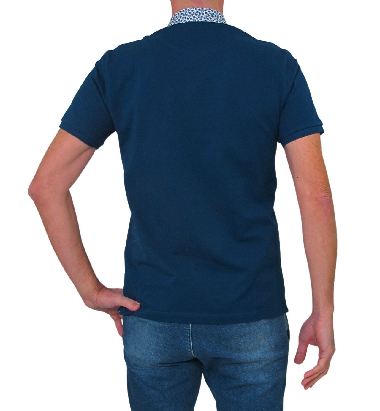 HARMONT & BLAINE polo uomo cotone LNJ005 N14 020004 808 BLU estate 2023