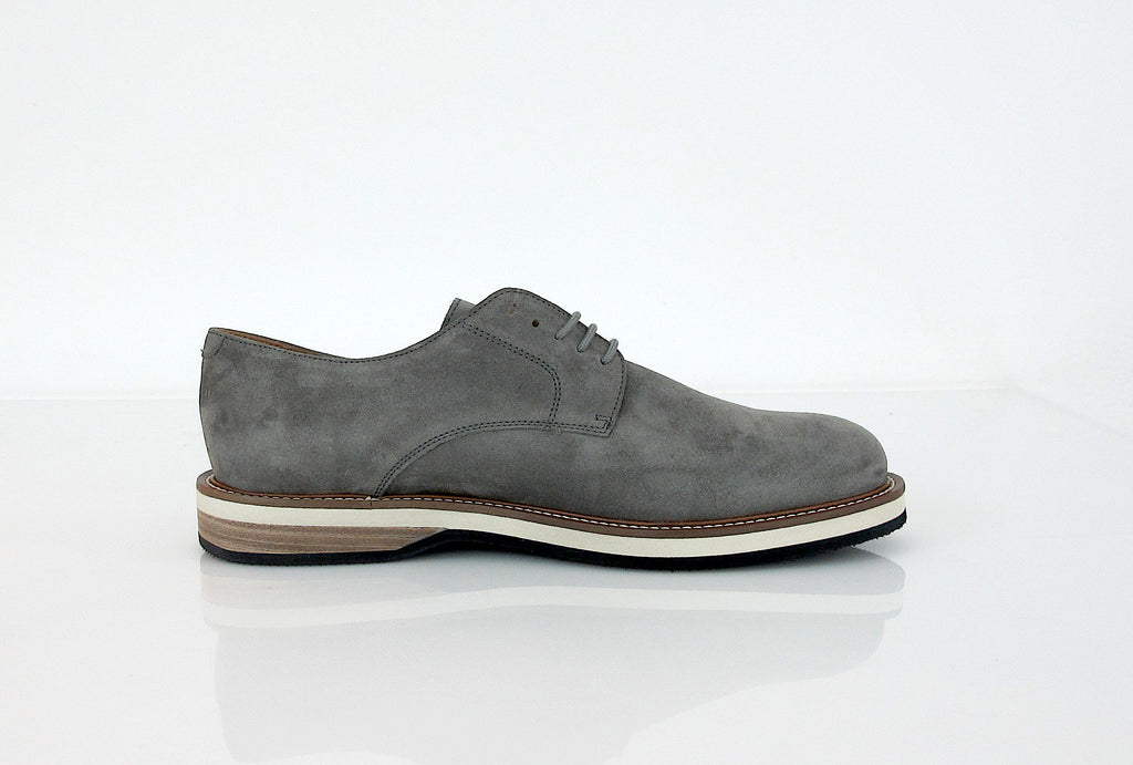 FRAU scarpe uomo stringate 33C1 139 ROCCIA SUEDE colore GRIGIO