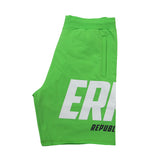 ERREA' REPUBLIC bermuda felpa uomo GRAPHIC R23P0JOZ61730 VERDE FLUO estate 2021