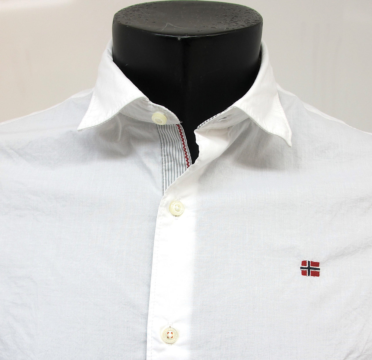NAPAPIJRI camicia uomo manica lunga GOODSIRE N0YG9GM38 BIANCO estate 2017