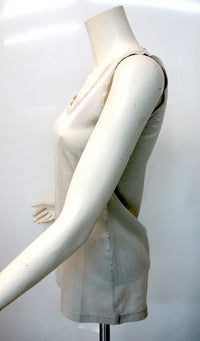 Thumbnail for EUROPEAN CULTURE canotta donna seta 3780 6629 colore BEIGE estate 2016