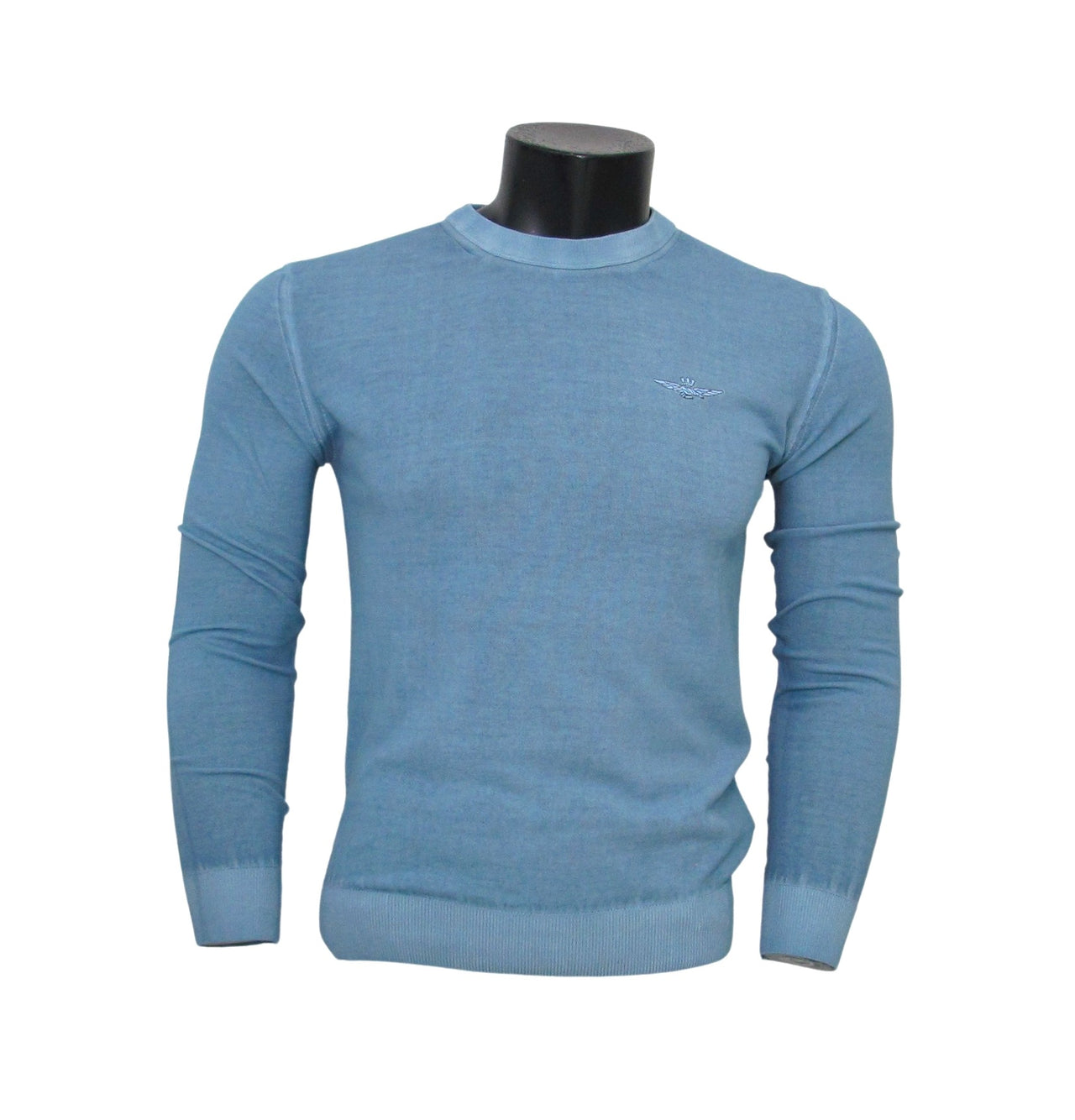 AERONAUTICA MILITARE maglione uomo 231MA1430L496 21269 CELESTE estate 2023