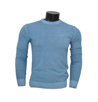 Thumbnail for AERONAUTICA MILITARE maglione uomo 231MA1430L496 21269 CELESTE estate 2023