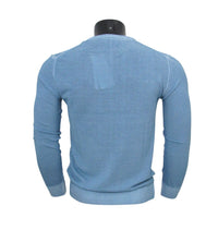 Thumbnail for AERONAUTICA MILITARE maglione uomo 231MA1430L496 21269 CELESTE estate 2023