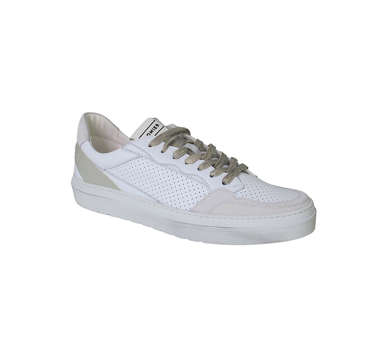 CROMIER scarpe sneaker uomo a vaschetta 8C49 NAPPAFANCY BIANCO estate 2021