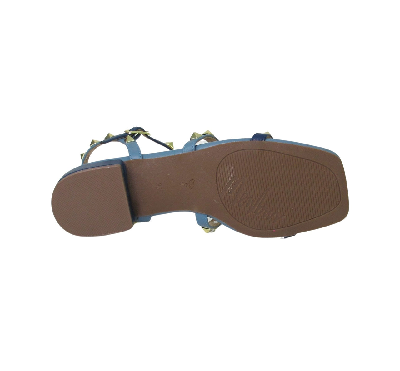MENBUR sandali donna flat bassi cinturino borchie 24146 0051 BLUETTE estate 2023
