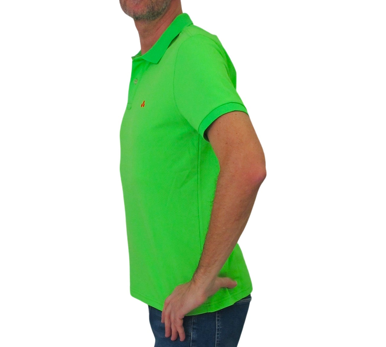 PEUTEREY polo uomo PLANTAGO PEU426199011993 681 VERDE FLUO estate 2023
