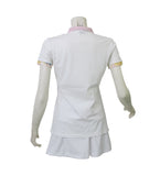 COLMAR polo donna manica corta tie dye 8706 4SH MONDAY 01 BIANCO estate 2021