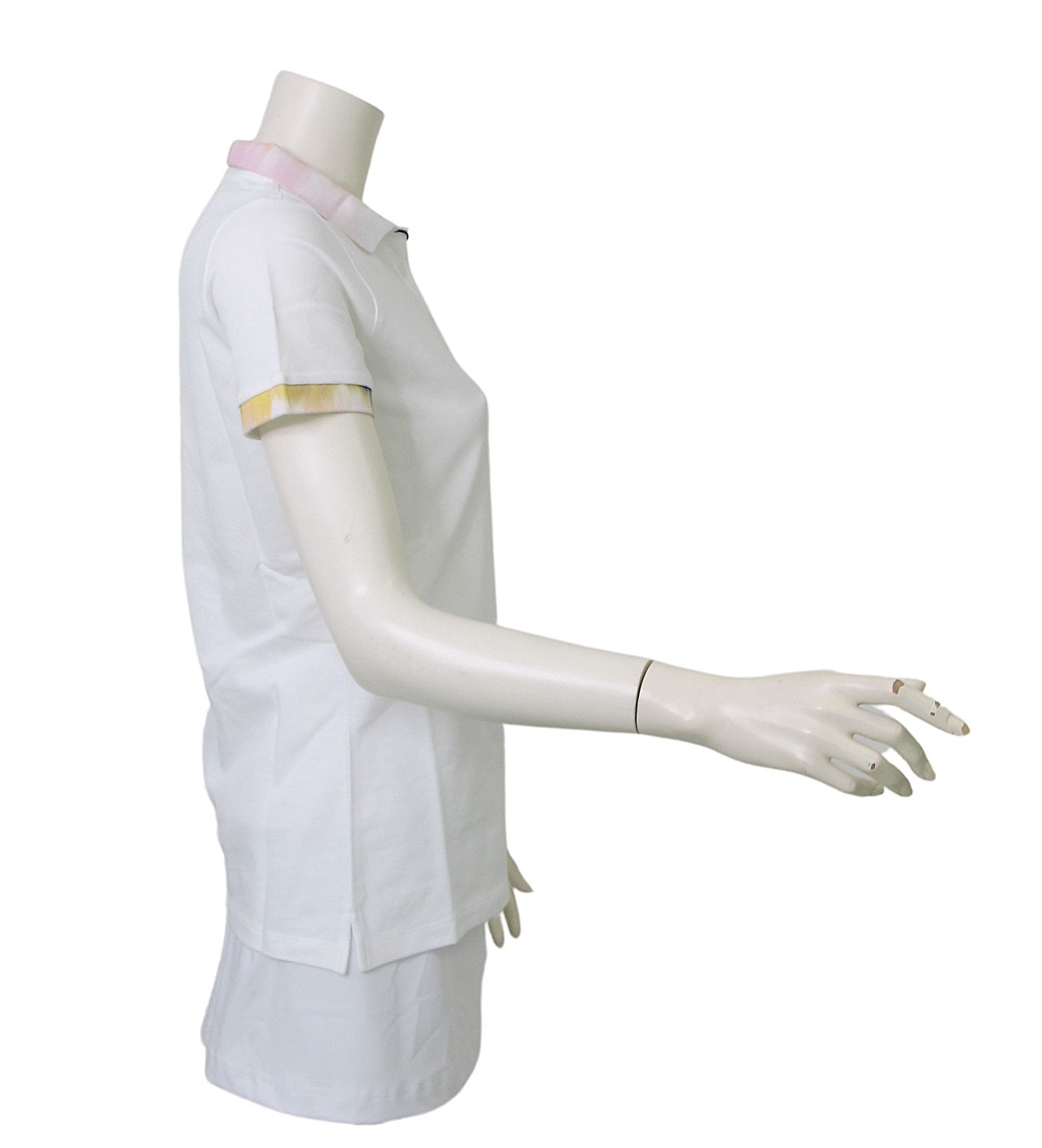 COLMAR polo donna manica corta tie dye 8706 4SH MONDAY 01 BIANCO estate 2021