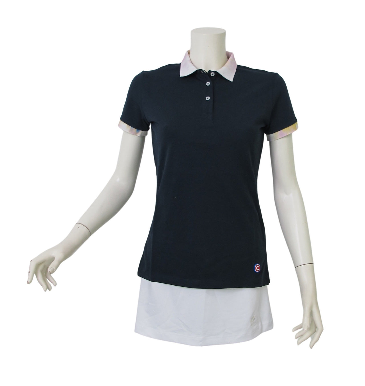 COLMAR polo donna manica corta tie dye 8706 4SH MONDAY 68 BLU estate 2021