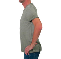 Thumbnail for SHOCKLY t-shirt uomo manica corta cotone TS STRIPE 6T6815 ARMY VERDE estate 2023