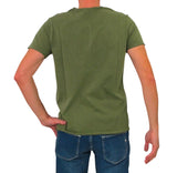 SHOCKLY t-shirt uomo cotone TS OLD SERAFINO 6T6309 MILITARY VERDE estate 2023