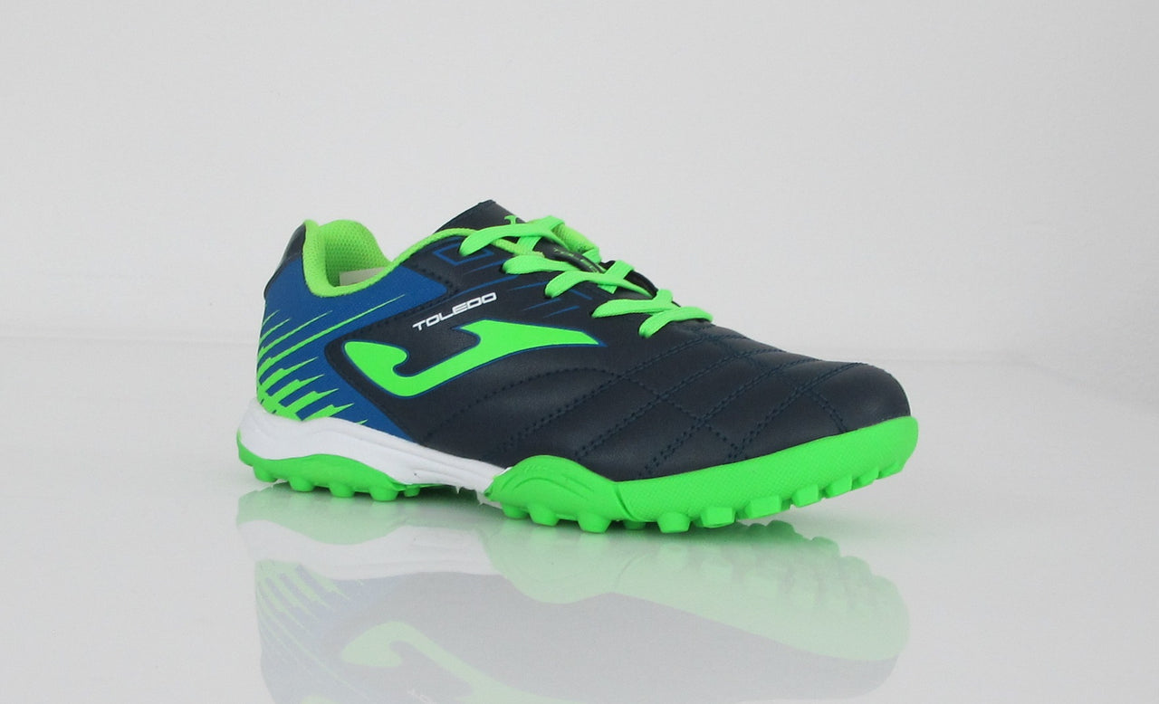 JOMA scarpe calcetto turf bimbo TOLEDO 903 TOLJW.903.TF BLU/VERDE FLUO agosto 2019