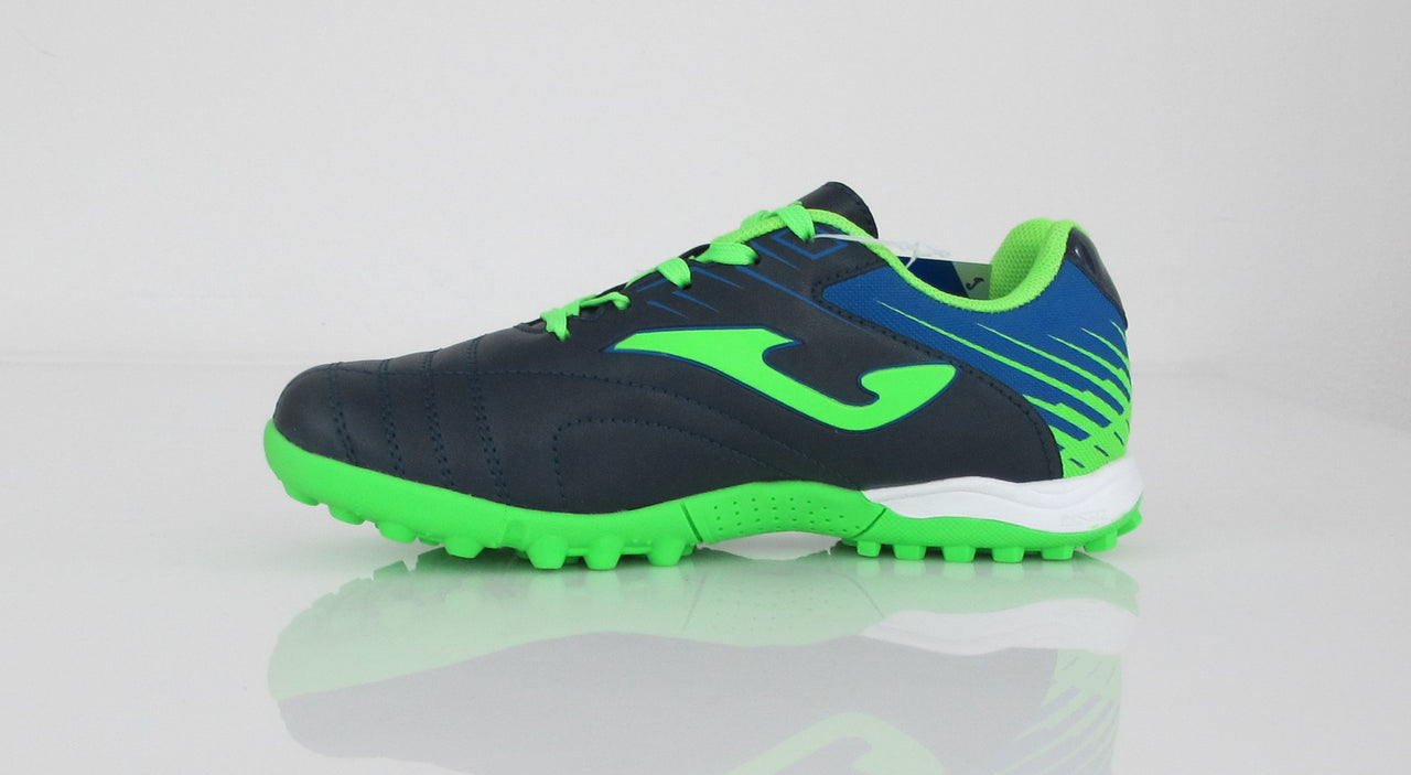 JOMA scarpe calcetto turf bimbo TOLEDO 903 TOLJW.903.TF BLU/VERDE FLUO agosto 2019