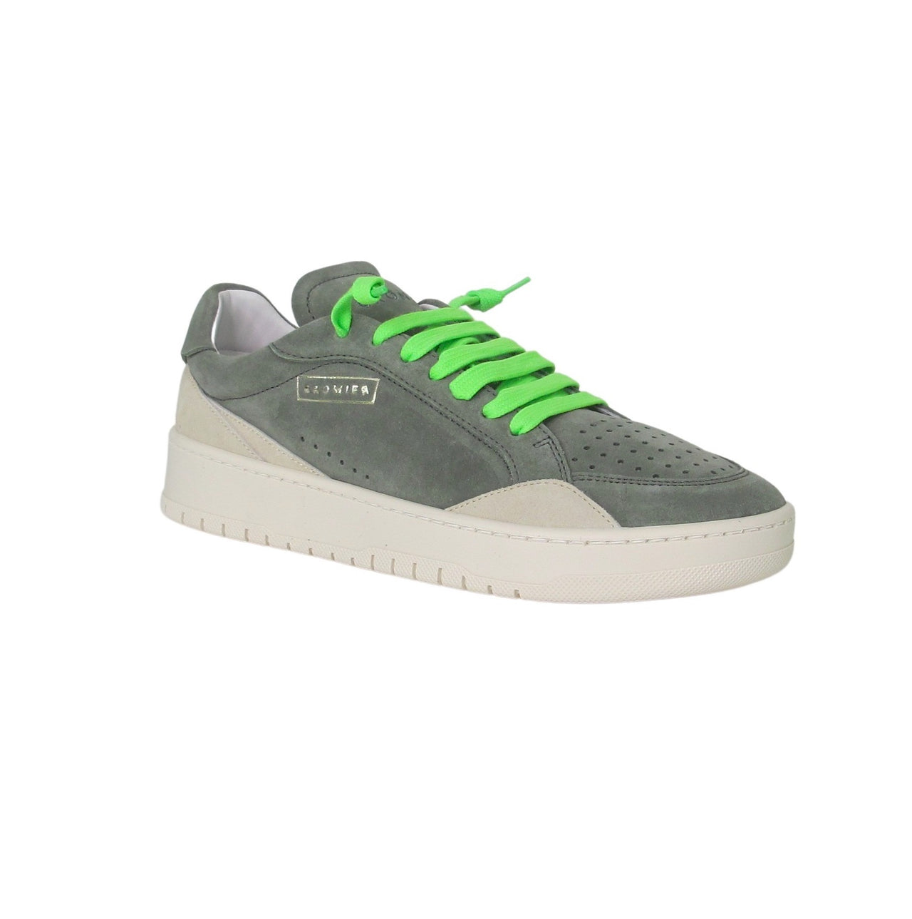 CROMIER scarpe sneaker uomo pelle C7D8 HUNTER AMALFI TR VERDE estate 2023