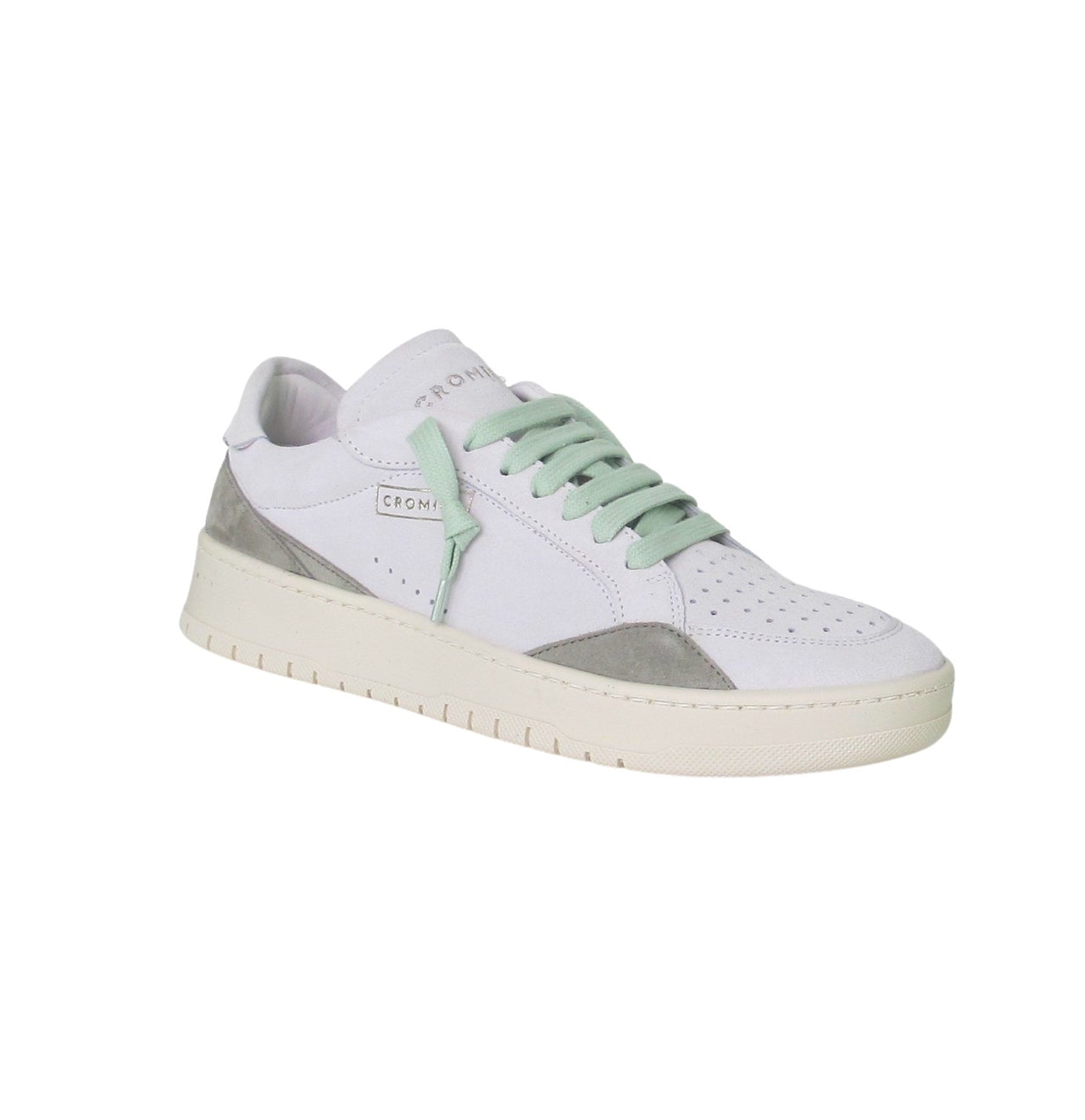 CROMIER scarpe sneaker uomo pelle C7D8 NEVE AMALFI TR BIANCO estate 2023