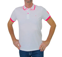 Thumbnail for SHOCKLY polo uomo manica corta POLO SHO 6X7401 WHITE PINK BIANCO estate 2023