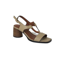 Thumbnail for CAFéNOIR sandali donna pelle tacco C1LC1360 W026 CREMA CUOIO estate 2021