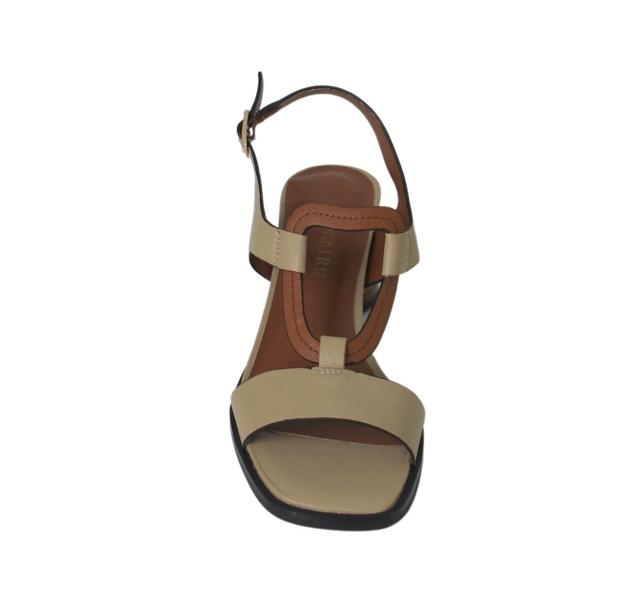 CAFéNOIR sandali donna pelle tacco C1LC1360 W026 CREMA CUOIO estate 2021