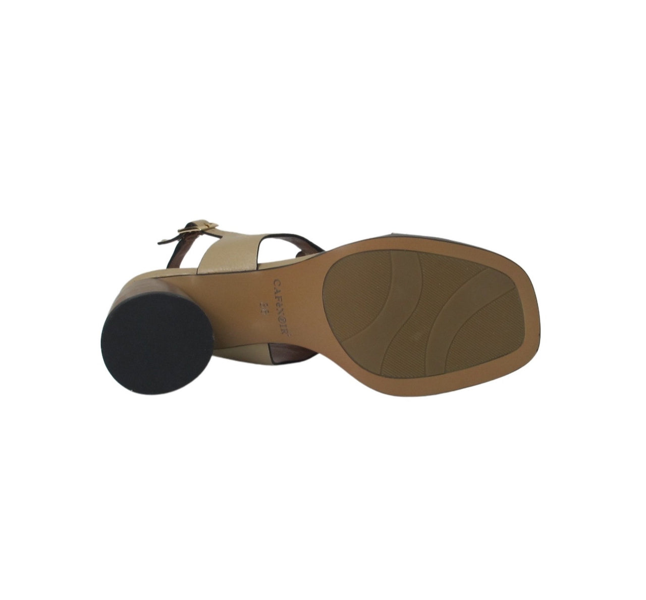 CAFéNOIR sandali donna pelle tacco C1LC1360 W026 CREMA CUOIO estate 2021