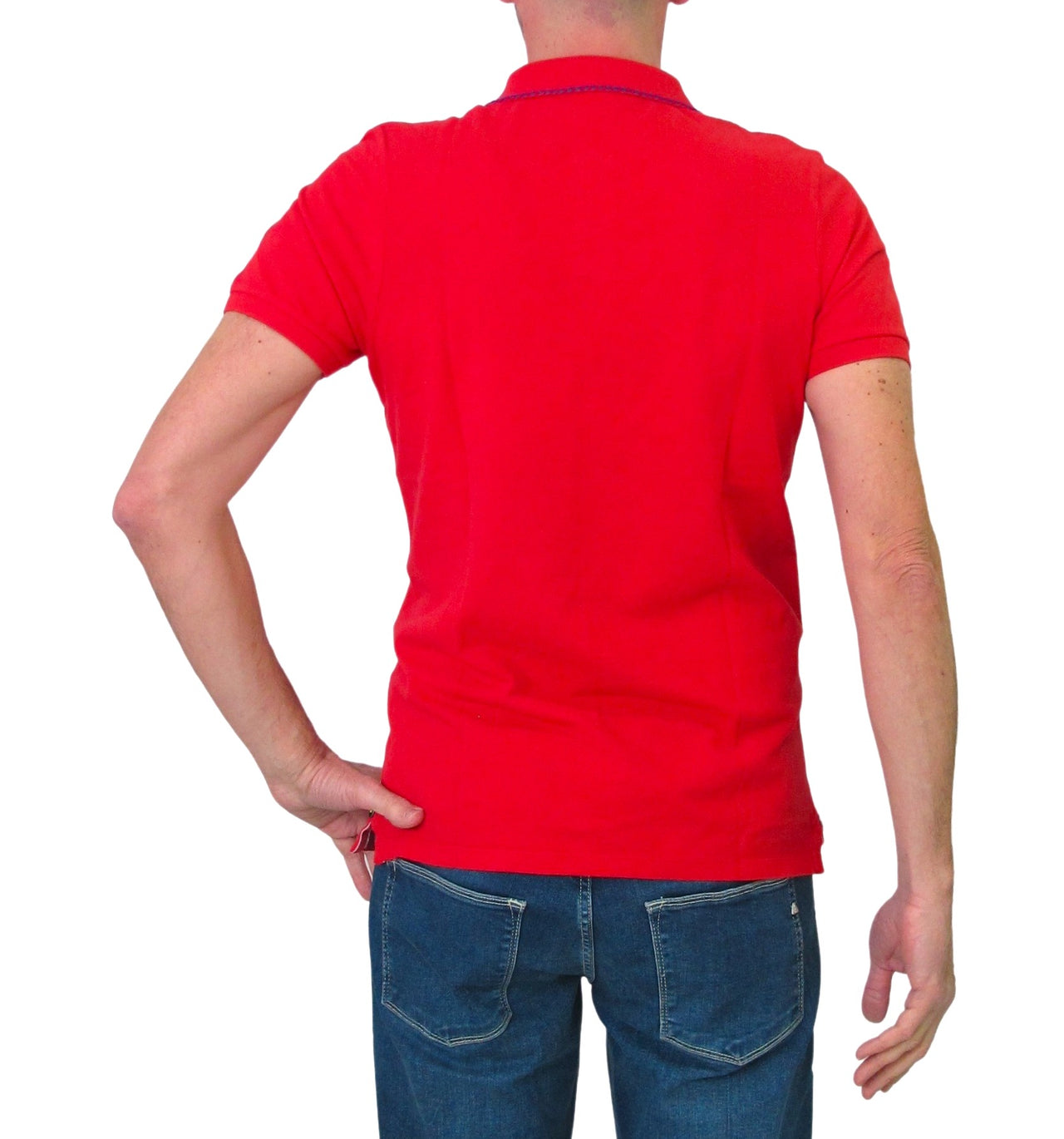 SHOCKLY polo uomo cotone manica corta POLO HAND PLACKET 6X9029 ROSSO estate 2023