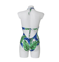 Thumbnail for MC2 SAINT BARTH costume donna intero MARYLIN BANANA LEAF 01 BIANCO VERDE estate 2021