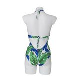 MC2 SAINT BARTH costume donna intero MARYLIN BANANA LEAF 01 BIANCO VERDE estate 2021