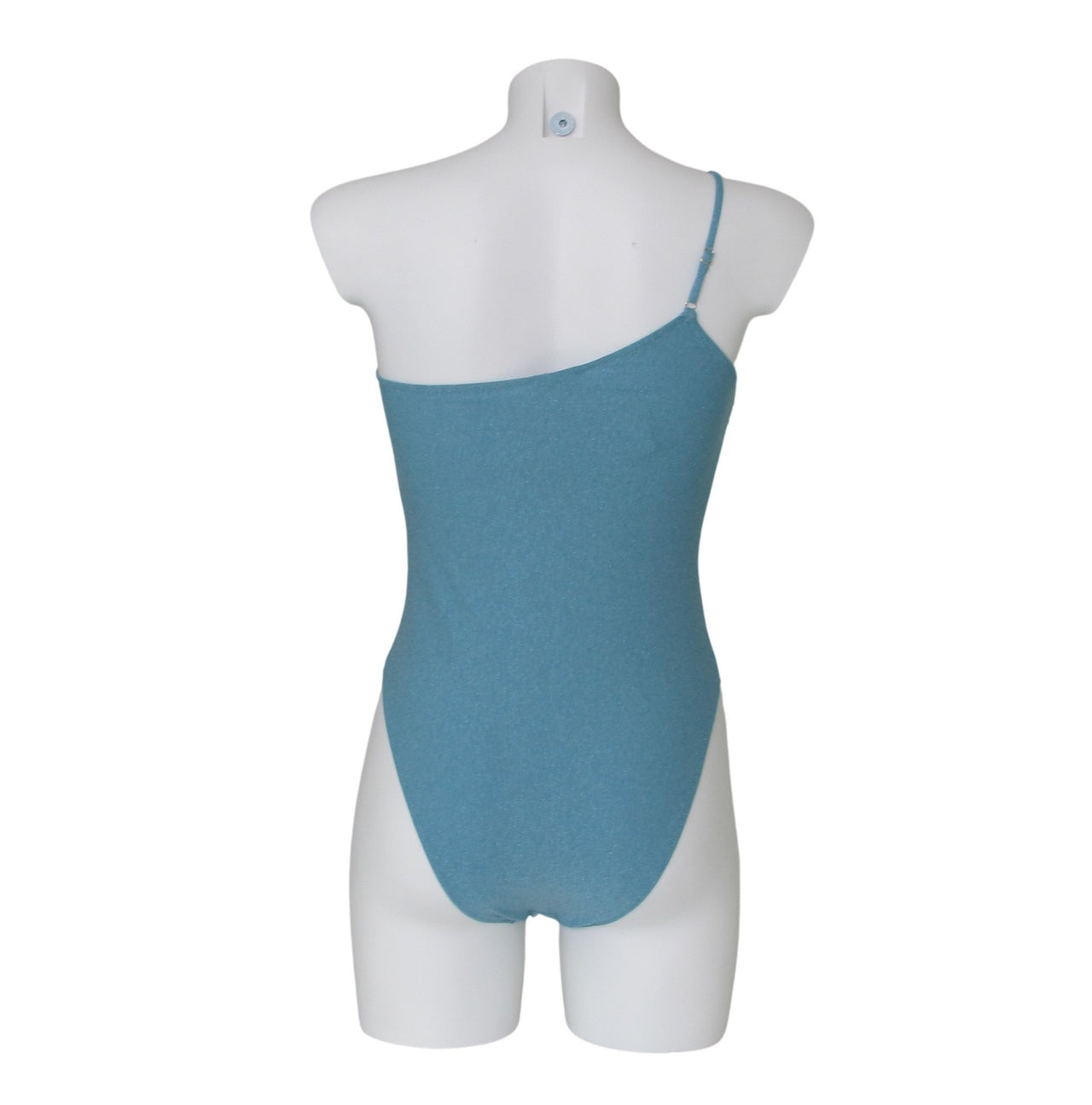 MC2 SAINT BARTH costume donna intero monospalla TESS LUX31 CELESTE GLITTER  estate 2021