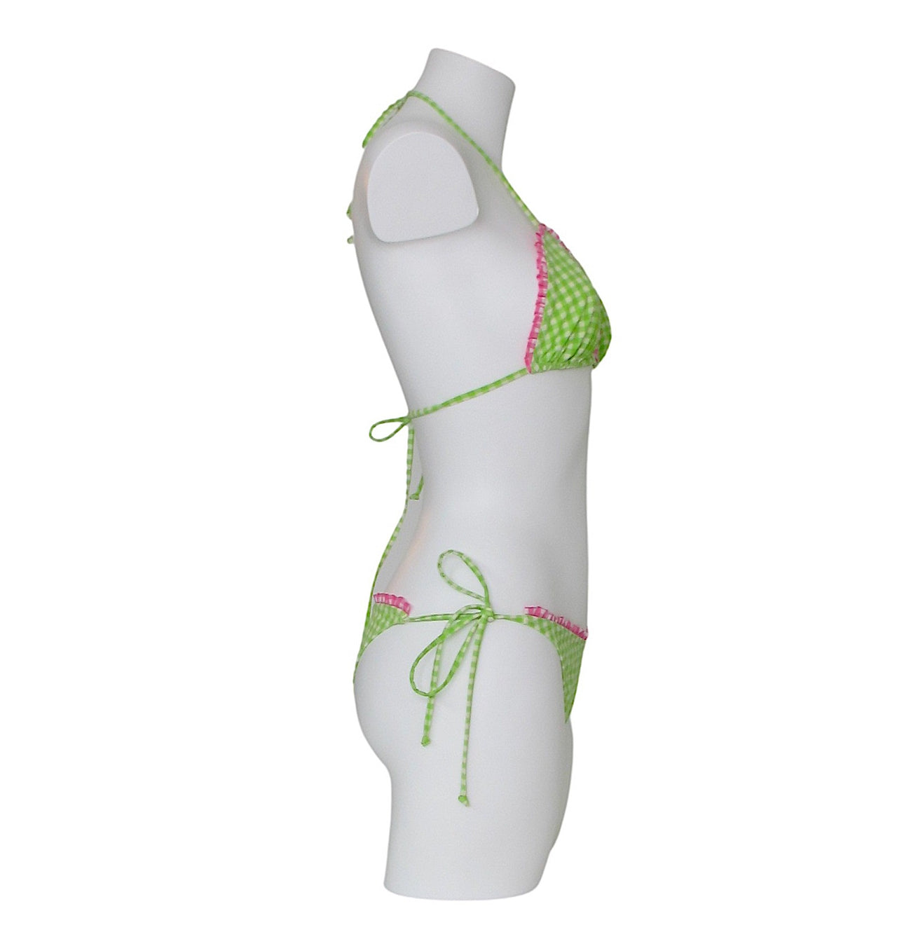 MC2 SAINT BARTH costume donna bikini triangolo THEA LAVINYA V7123 BIANCO VERDE ROSA estate 2021