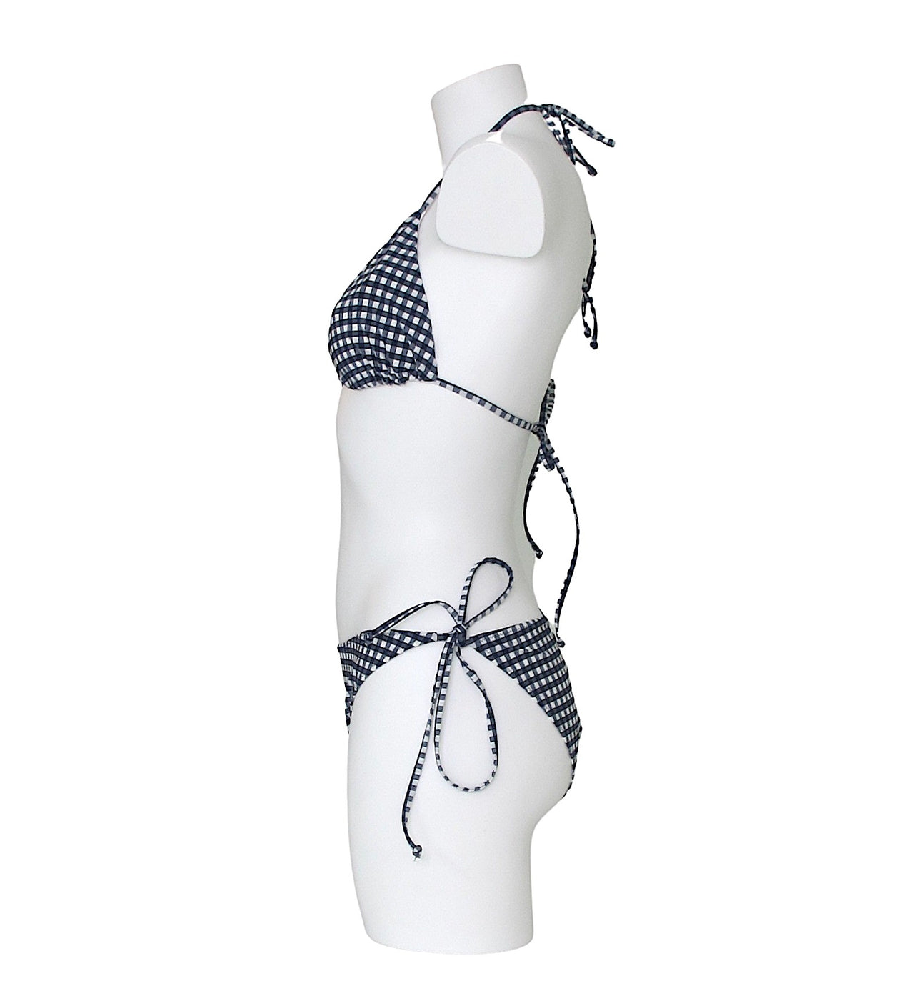 MC2 SAINT BARTH costume donna bikini vichy LEAH+MARIELLE VYG61 BIANCO BLU estate 2021