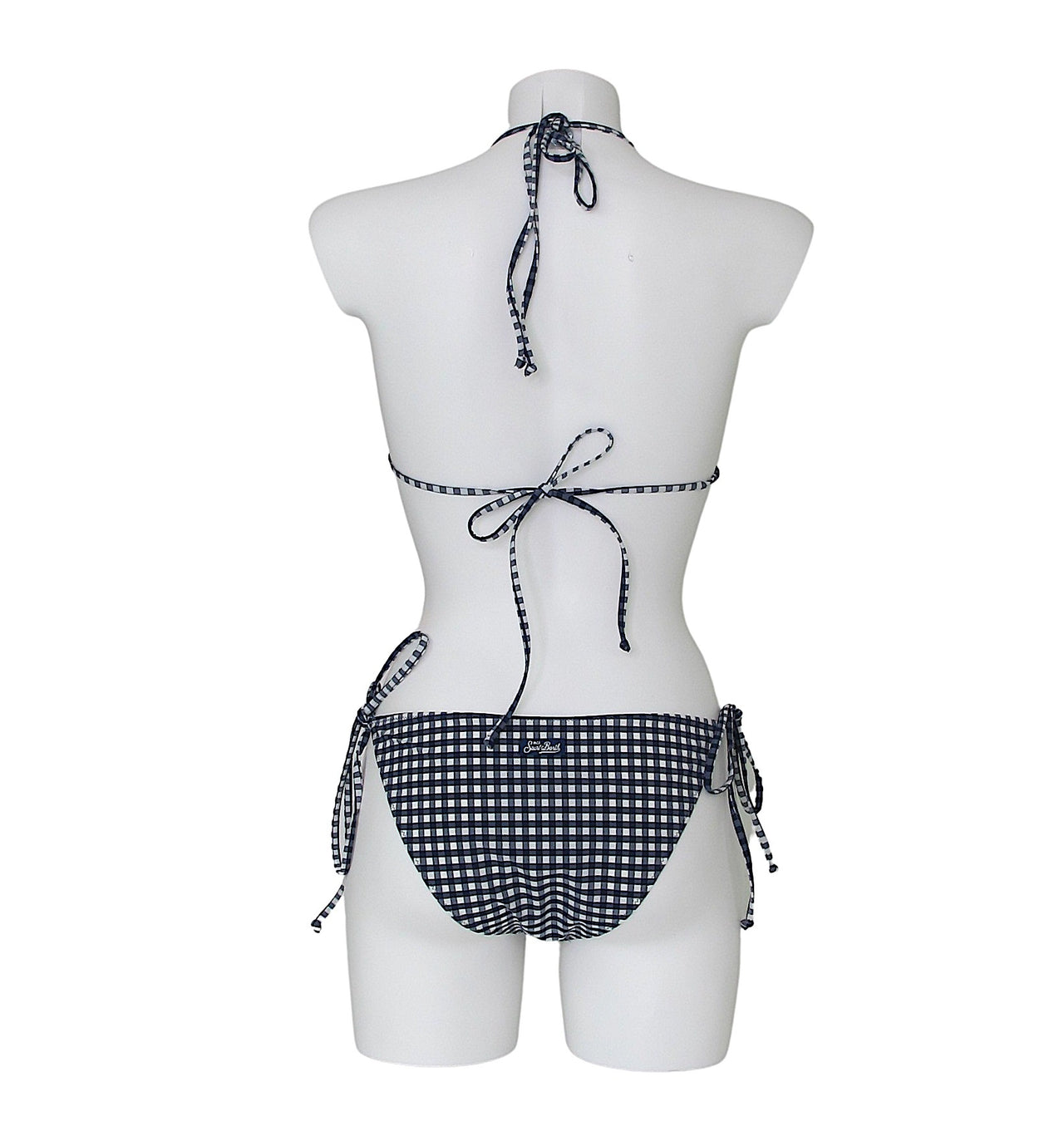 MC2 SAINT BARTH costume donna bikini vichy LEAH+MARIELLE VYG61 BIANCO BLU estate 2021