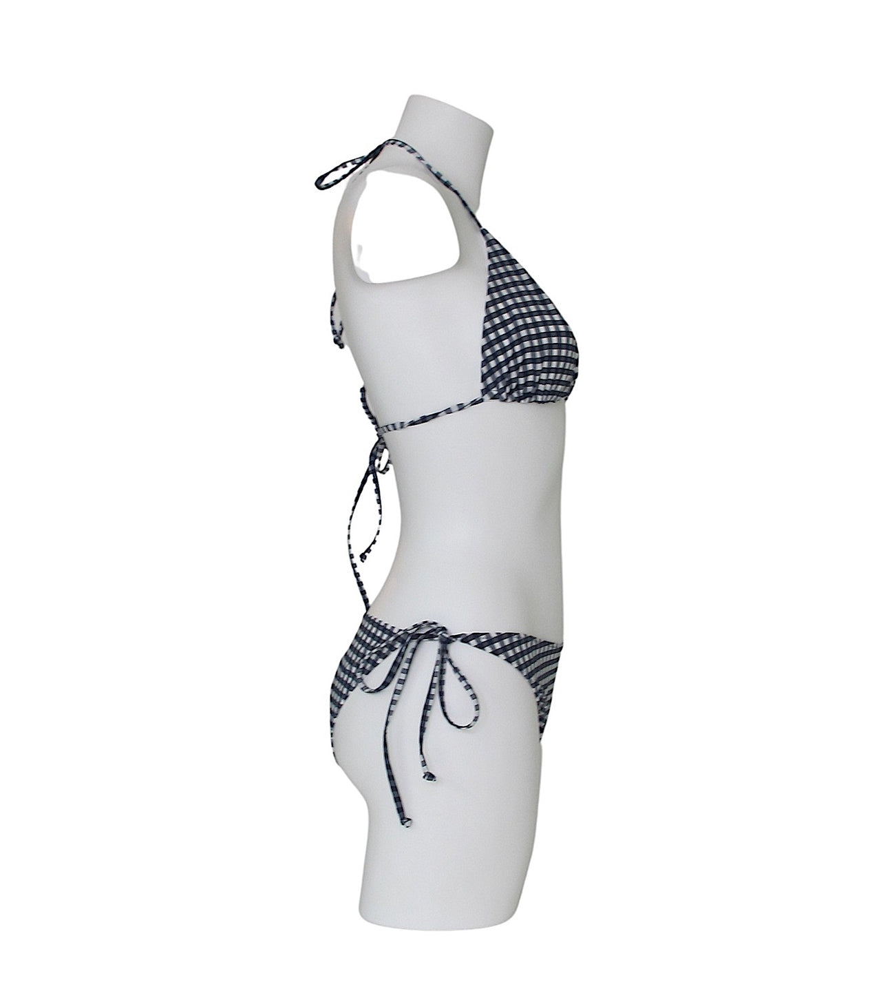 MC2 SAINT BARTH costume donna bikini vichy LEAH+MARIELLE VYG61 BIANCO BLU estate 2021