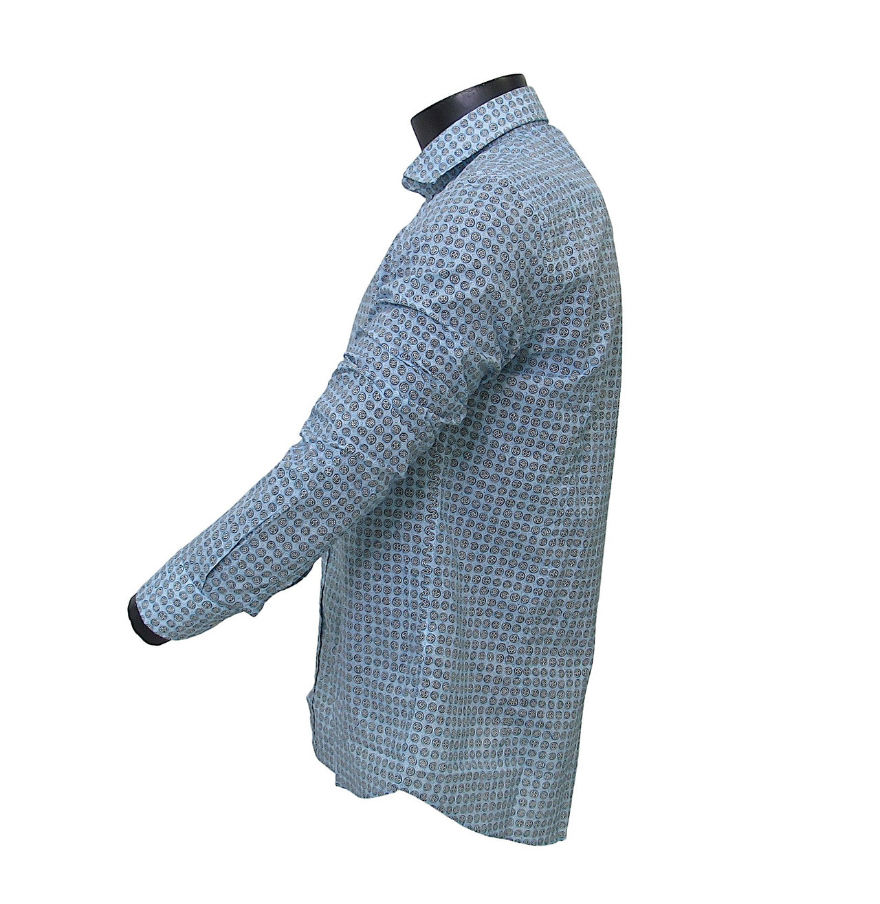 BASTONCINO camicia uomo collo francese SIMO B1888 MULTICOLOR estate 2021