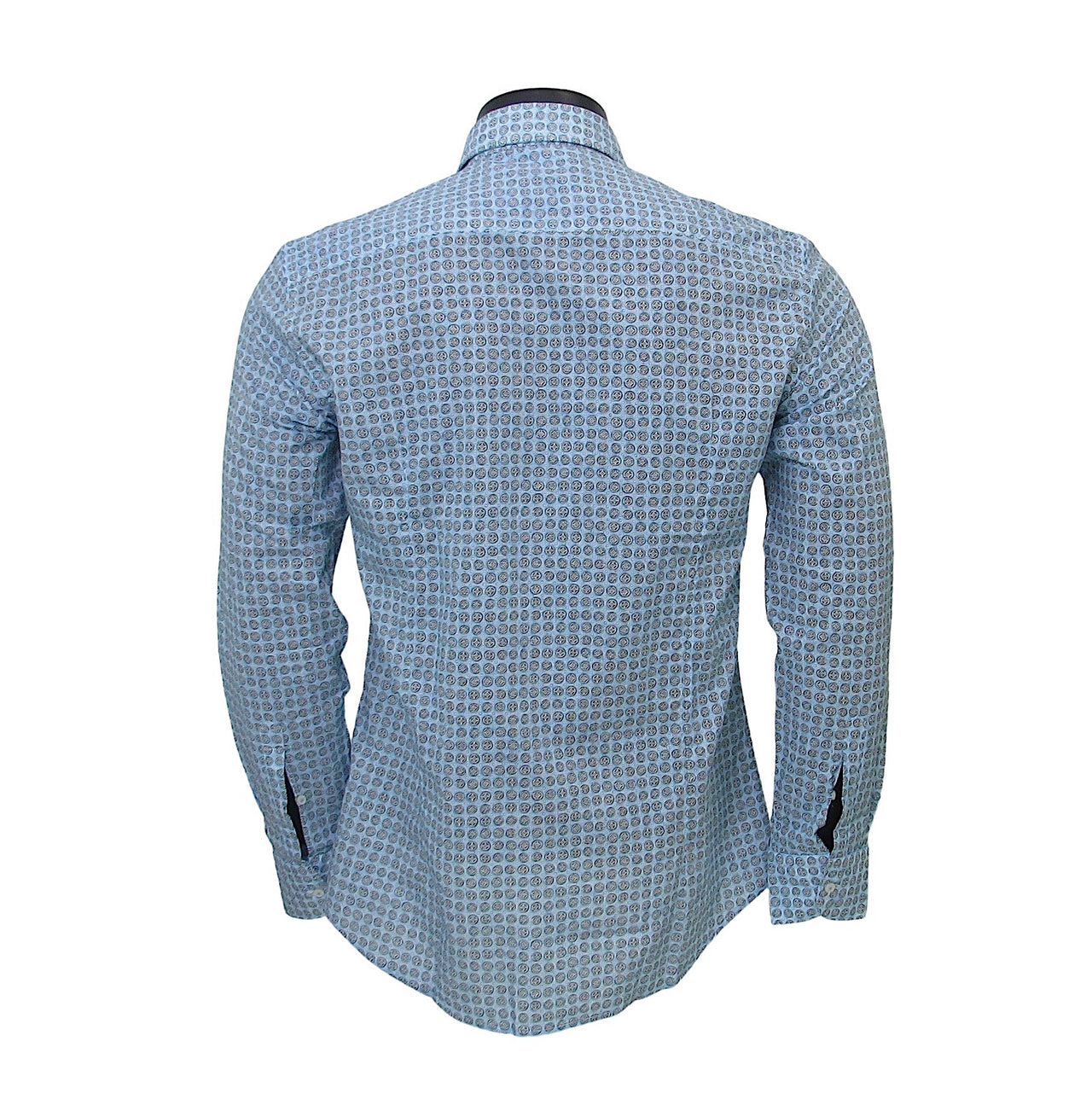 BASTONCINO camicia uomo collo francese SIMO B1888 MULTICOLOR estate 2021