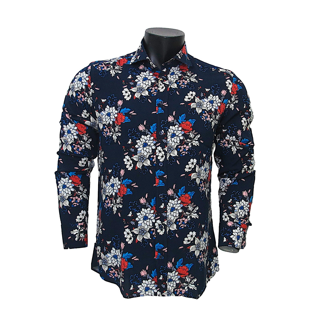 BASTONCINO camicia uomo collo francese SIMO B1920 MULTICOLOR estate 2021