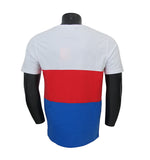 ELLESSE t-shirt uomo cotone EHM229S21 001A BIANCO/ROSSO/AZZURRO estate 2021