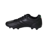 RYAL scarpe calcio artigianali tacchetti fissi 75 ANNI FG TECH NERO