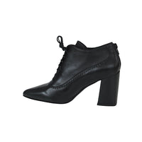 Thumbnail for CRISTINA MILLOTTI scarpe donna allacciata tacco 8 AR1527 NAPPA NERO inverno 2021