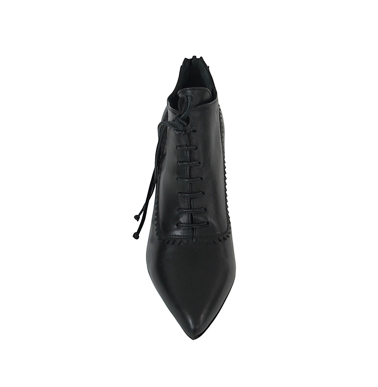 CRISTINA MILLOTTI scarpe donna allacciata tacco 8 AR1527 NAPPA NERO inverno 2021