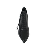 CRISTINA MILLOTTI scarpe donna allacciata tacco 8 AR1527 NAPPA NERO inverno 2021