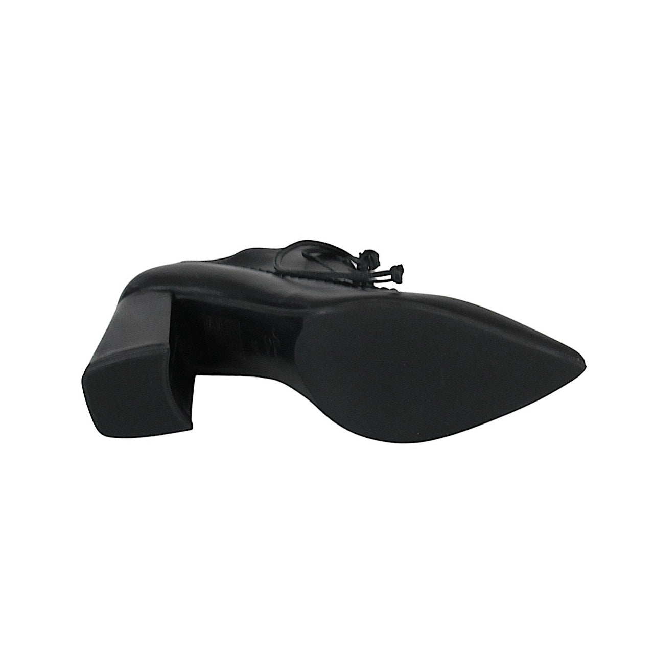 CRISTINA MILLOTTI scarpe donna allacciata tacco 8 AR1527 NAPPA NERO inverno 2021