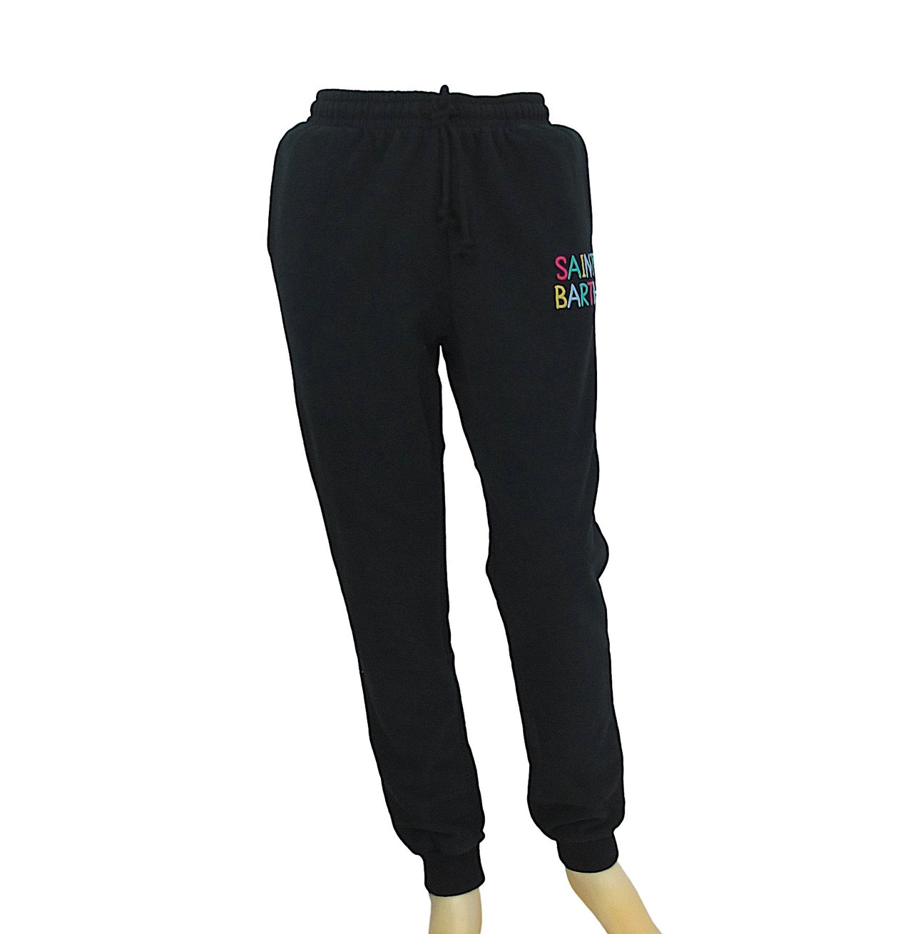 MC2 SAINT BARTH pantalone tuta donna FLORY EMB SB RAINBOW 00 NERO inverno 2021